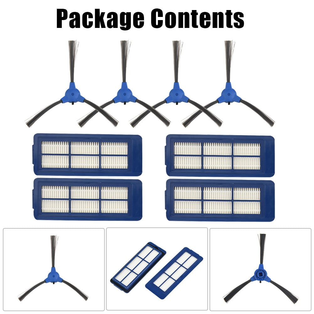 8Pc/Set Side Brush Filter For Eufy Robovac G10 Hybrid Robot Vacuum
