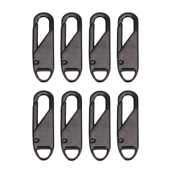 8Pc Universal Detachable Zipper Puller Metal Rubber Zipper for Bags and Clothes,Home Textile Products