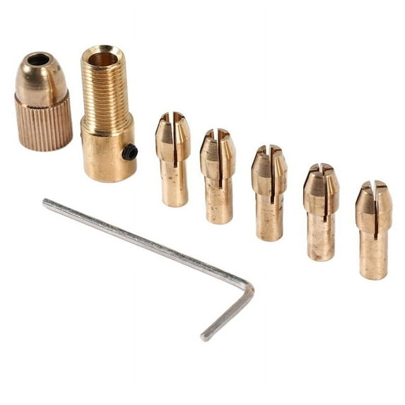 8Pcs 0.5-3mm Small Electric Drill Bit Collet Mini Twist Chuck Tool Kit