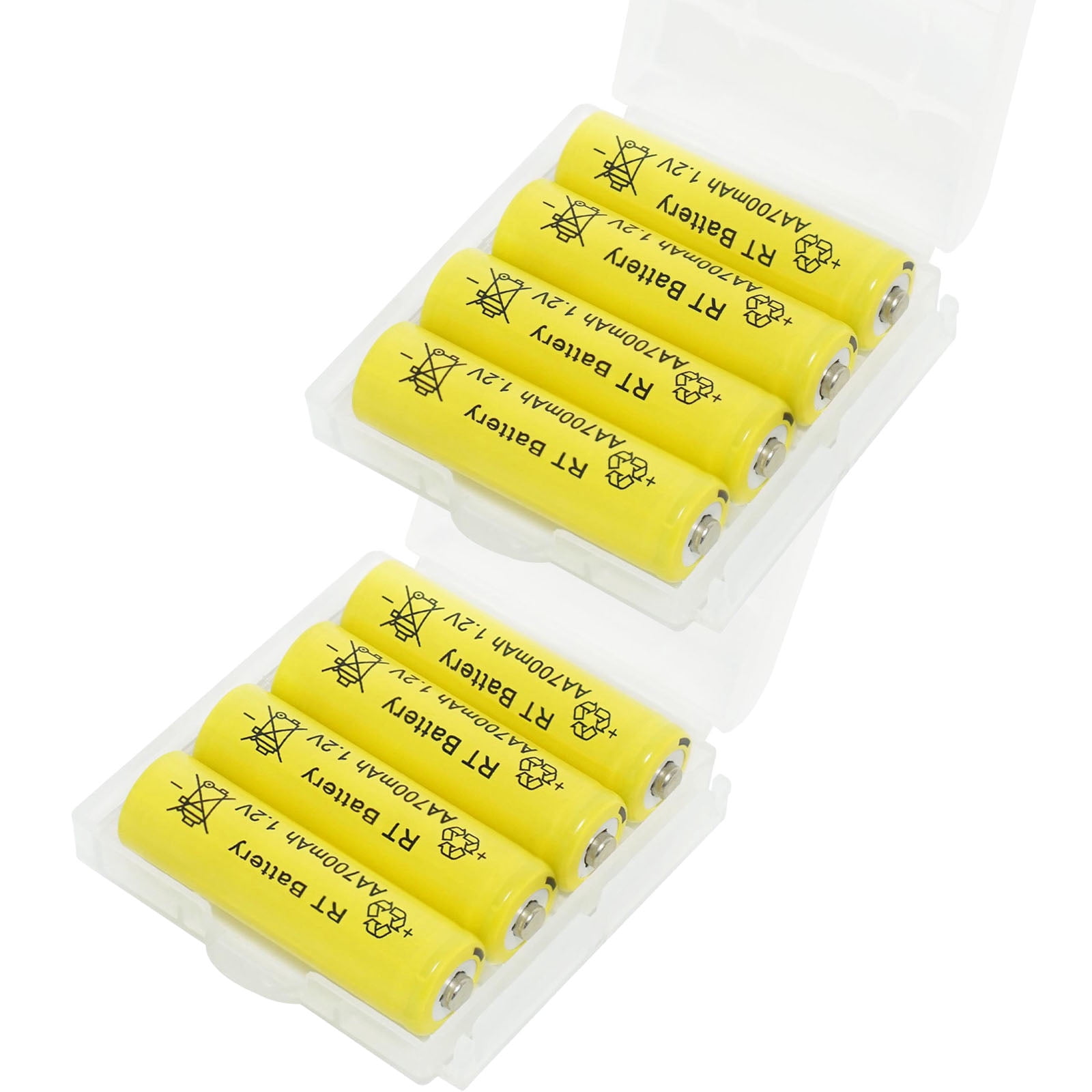 2-Pack AA 1.2V 1000mAh Rechargeable Ni-MH Batteries For Solar Lights & Toys | PKCELL