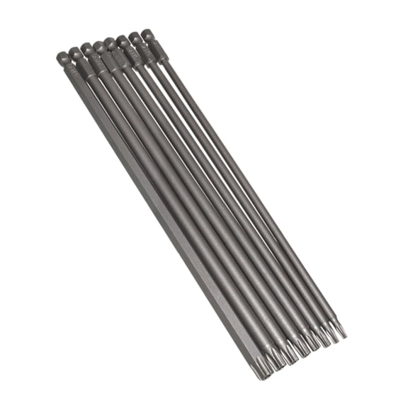 8Pcs 1/4" Hagonal Drill Screwdriver Bit Set 200mm 7.9" Bit Star Screw Magnetic Star Screw Driver Drill Bit