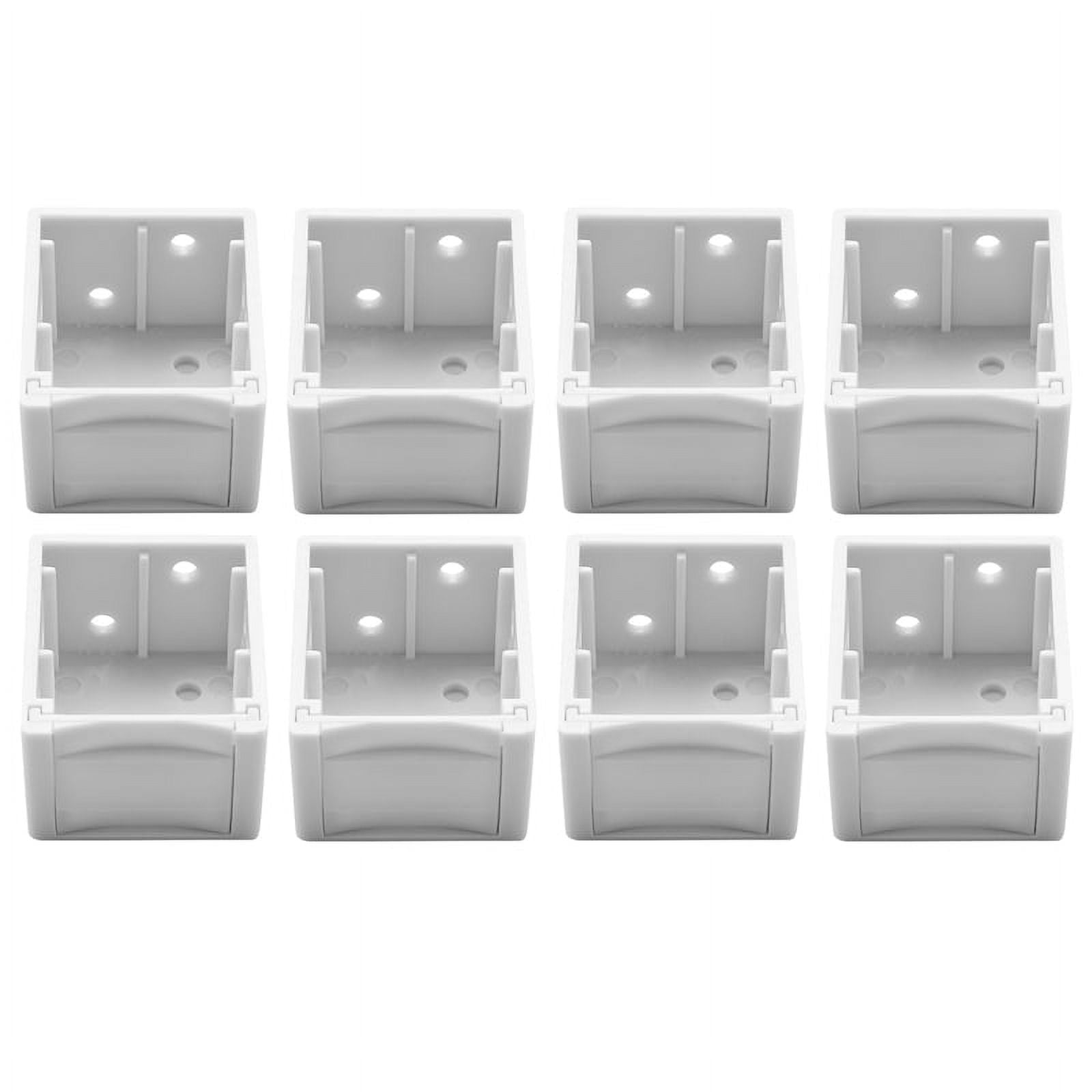 8Pcs 1 Inch Blind Brackets White Profile Box Mounting Bracket Window