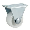 thumbnail image 1 of 8Pcs 1 Inch Rigid Non-Swivel Casters PP Plastic Wheel Top Plate Mounted White, 1 of 5