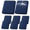 thumbnail image 1 of 8Pcs 100% Waterproof Patio Stretch Sofa Cushion Covers, Outdoor Cushion Cover Replacements, Patio Furniture Cushions Couch Slipcovers Chair Seat Cover Protector (Navy), 1 of 12