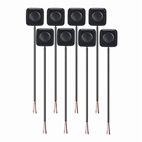 8Pcs 12V/24V Mini Momentary Push Button ON/Off Switch, Mount, Easy Installation for Electronic Experiment,8 * Momentary Switch,Black