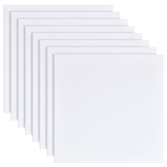 8Pcs 12x12 Inch White Foam Boards 2mm Square PVC Foam Sheet Poster ...