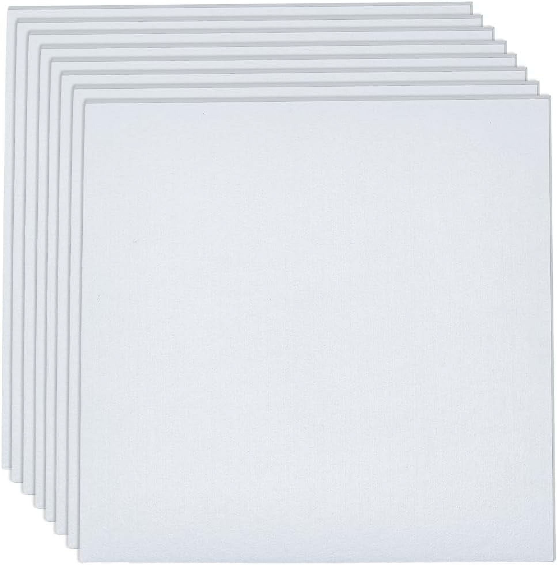 8Pcs 12x12inches Felt Fabric Sheets for DIY Crafts Squares Self Adhesive Felt Fabric 3mm/0.1Inches Thick Stick Felt Fabric for Sewing Patchwork Material (White) White