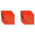 thumbnail image 1 of 8Pcs 18X18 Inch Mesh Flags Orange Warning Flag Bungee Good Visibility Weatherproof Flag with Grommets, 1 of 6