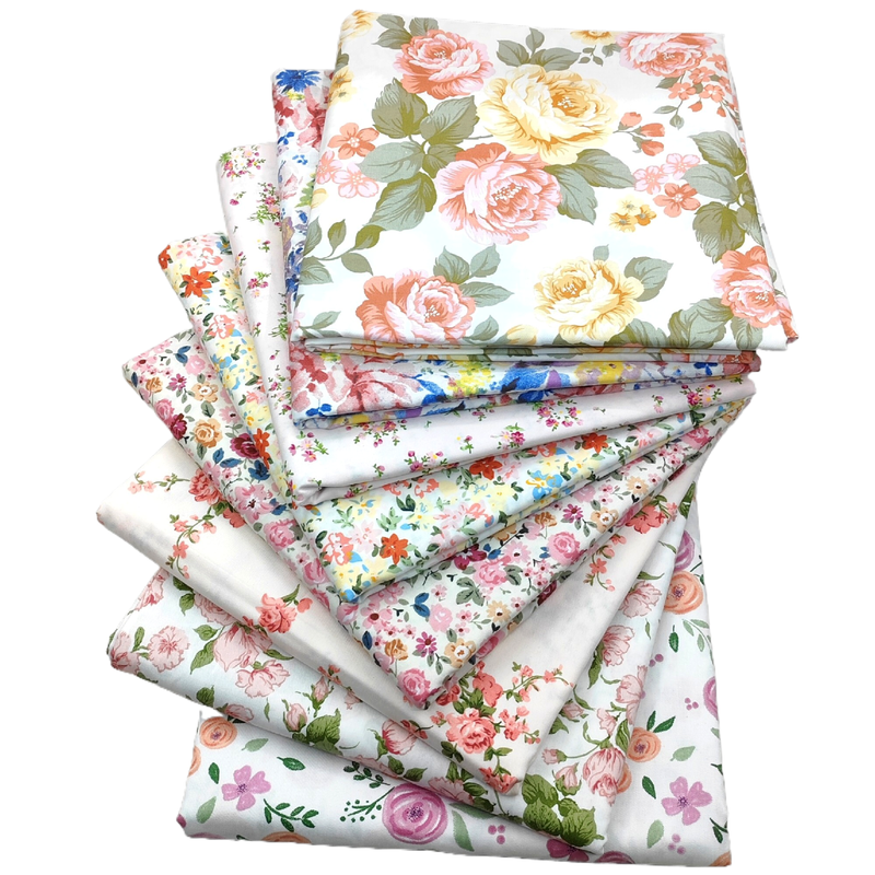14 pcs 20 x 20 inch cotton fabric square quilting... iMZOON Quilting Cotton Fabric Squares, 8Pcs 18x22 Inch, Floral ...