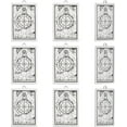 thumbnail image 1 of 8Pcs 2 Styles The Sun Tarot Charm Tarot Card Pendants Good Luck Amulet Magic Amulet Charm for Jewelry Making DIY Craft, 1 of 5