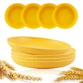 thumbnail image 1 of 8Pcs 23cm Lightweight Unbreakable Wheat Straw Plates Deep Dinner Plate for Kids Toddler Adult Dishwasher Microwave Safe, 1 of 10
