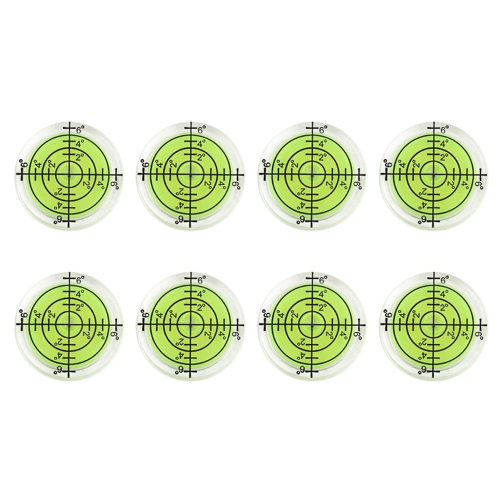 8pcs 32×7mm Spirit Bubble Mark Surface Level Round Circular Measuring