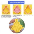 thumbnail image 1 of 8Pcs 3D Christmas Cookie Cutters Biscuit Mold Santa Gingerbread Man Tree Cookie Mould Stamp Xmas Party Decor Baking Tools, 1 of 1