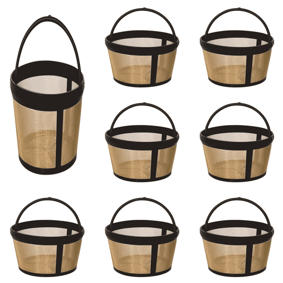 Reusable Coffee Filters 4 Cup Stainless Steel Coffee Filter 5 Cup Coffee Filter 4-5 Cup Coffee Filter Coffee Maker Filters For Coffee Maker And Independent Use 1/2/3/4/5/6/7/8/9/10 Pcs