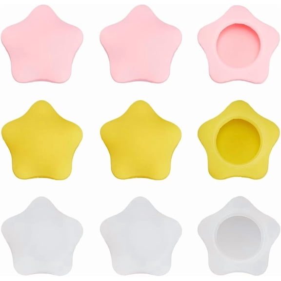 8Pcs 4 Colors Lemon Thumb Grip Caps Kawaii Lemon Jostick Botton Caps Cute Fruit Analog Grips Cover Compatible with Switch Mixed Color for DIY Switch Lite Joystick Controller Decor