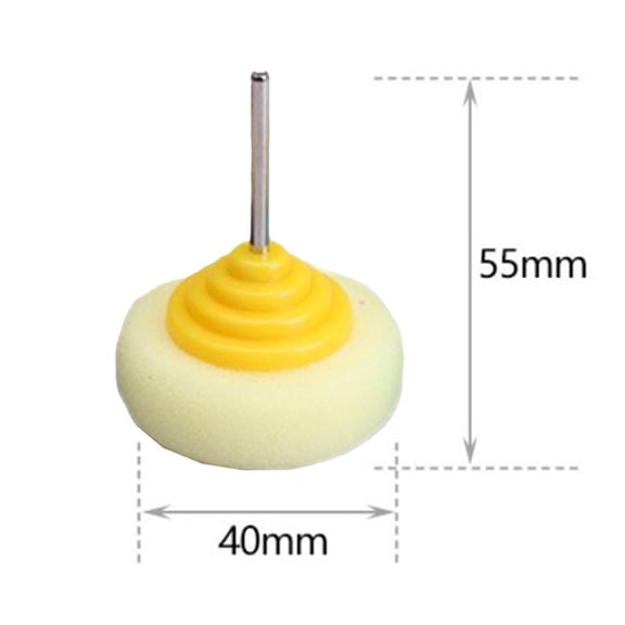 8Pcs 40Mm Mini Polishing Sponge Buffing Wheel for Car Hub Steel Rim Burnishing