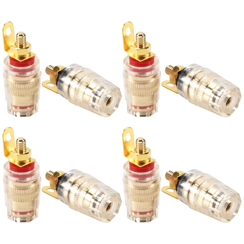 8Pcs 4mm Amplifier Speaker Terminal Binding Post Banana Plug Jackk1464 ...