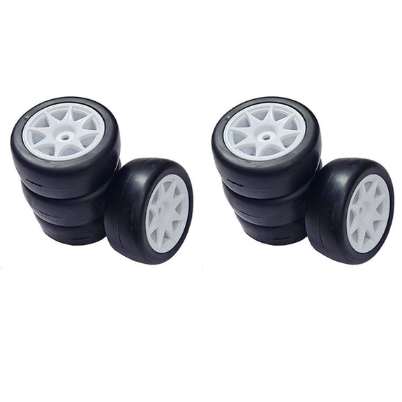 8Pcs 58mm Tires 12mm Hex Wheels with Sponge for 1/10 1/12 RC Drift Car 3Racing M5 MST M04 M05