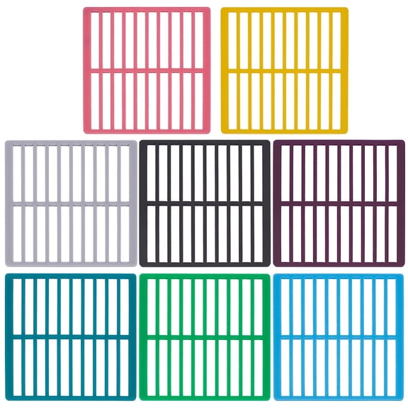 8Pcs 8 Colors Square Acrylic Template Ruler New Ruler Template Sampler for Diamond Picture Mixed Color 100x100x3mm 1pc/color DIY