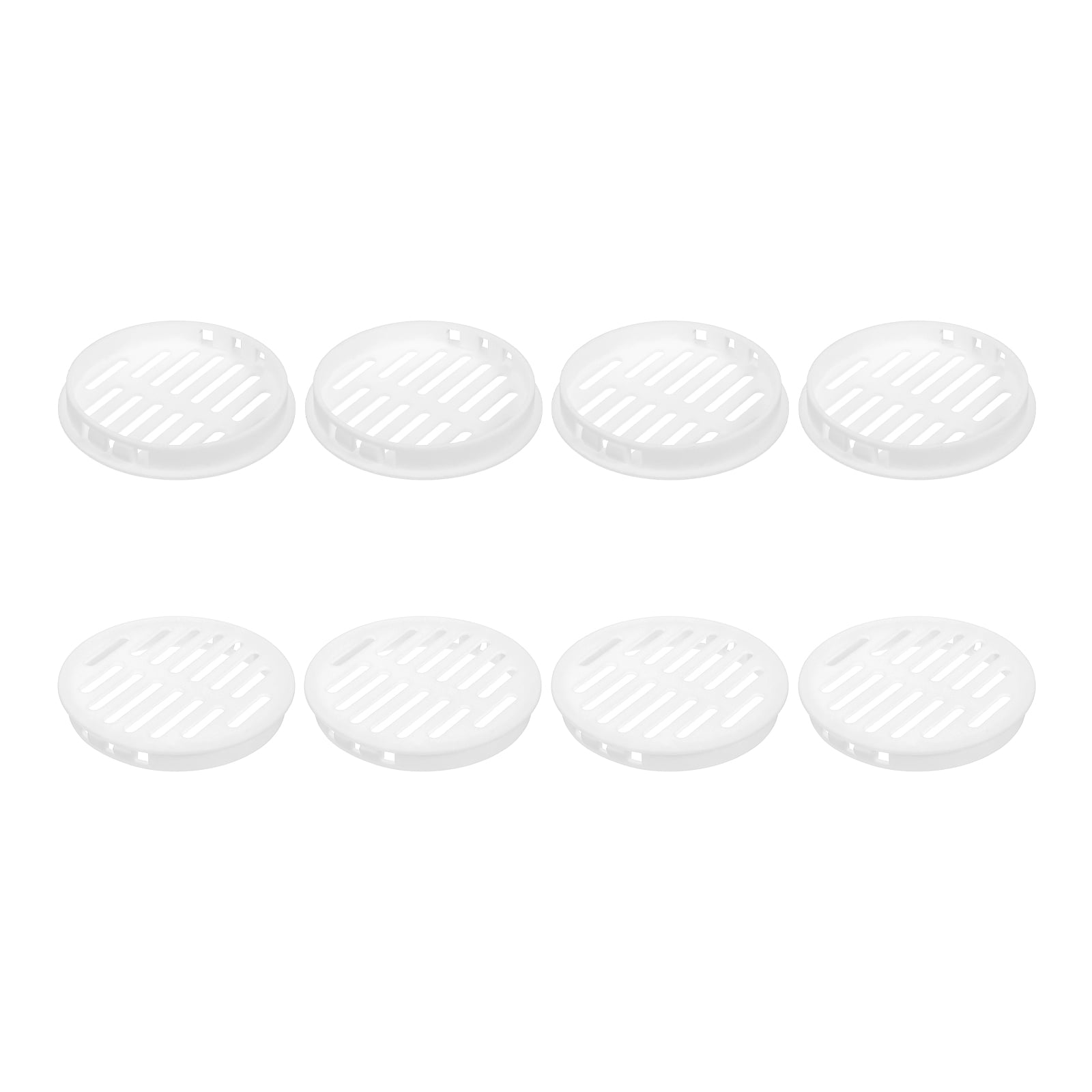 Uxcell 8-Pack 80mm (3.15") Round Soffit Air Vents – Plastic Mesh Ventilation Covers For Kitchen, Bathroom, Wardrobe, Black