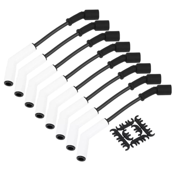 8Pcs 9070C Spark Plug Wire Set Extreme 9000 Ceramic Boot for LS/LT 4.8L 5.3L 6L