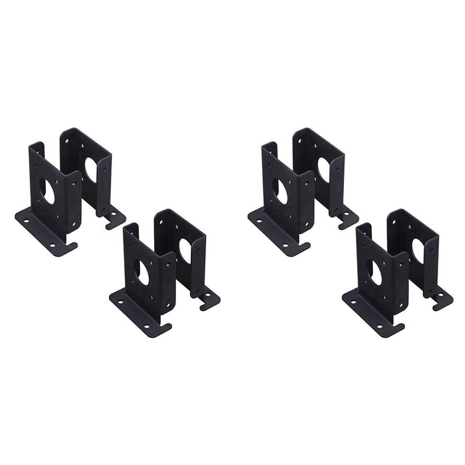 8Pcs Adjustable Wood Fence Pergola Post Base Brackets Kit Heavy Duty ...