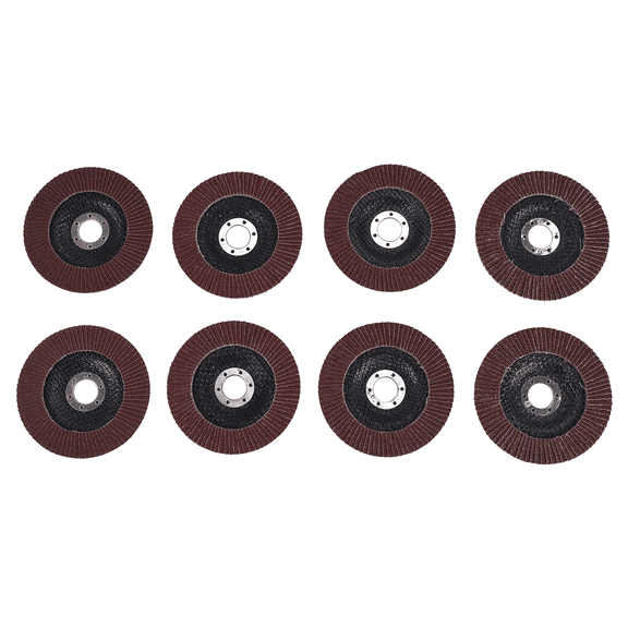 8Pcs Aluminium Oxide Discs 125mm Sanding Discs 40/60/80/120 Grit Grinding Wheels Blades for Angle Grinder Finishing
