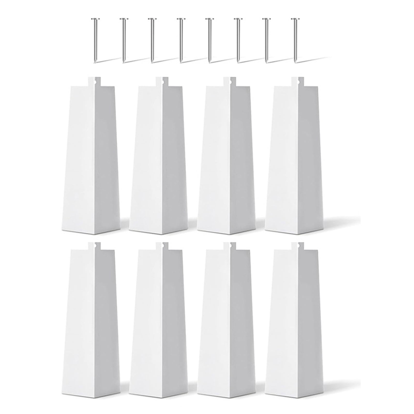 8Pcs Aluminum Siding Corners Rustproof Corrosion Resistant High Strength White Color Smooth Siding Aluminum Corner Trim Corner Caps