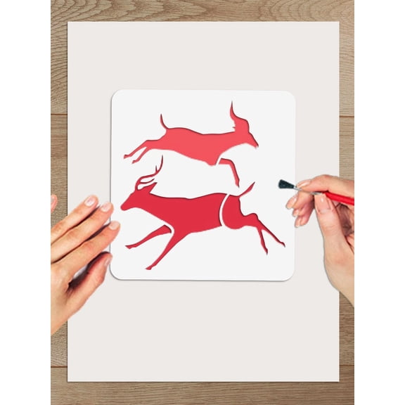 8Pcs Animals Theme Painting Stencils Templates Bird Reusable Plastic Stencils Crafts Drawing Templates for Painting on Wall Scrapbook Photo Album Home Decor 100~200x100~200mm for DIY Mixed Shapes