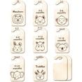 thumbnail image 1 of 8Pcs Animals Wood Baby Wardrobe Dividers Nursery Decor from Newborn to 36 Month Hanger Seperaters Woodland Baby Closet Organizers Nursery Infant Wardrobe Hangers Divider for Newborn Shower Colorful, 1 of 6