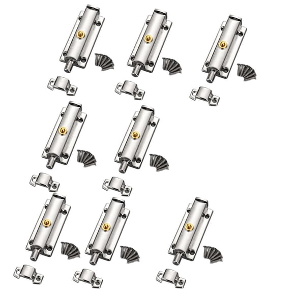 8Pcs Antitheft Security Button Lock Spring Door Latches Safety Lock Hardware