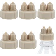 8Pcs Aquarium CO2 Generator-DIY Carbon Dioxide Reactor Bottle Caps DIY Plants Air Diffuser Generators Quick Screw Twist Bottle Cap