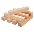 thumbnail image 1 of 8Pcs Basswood Carving Block, 1.2"x1.2"x8" Square Wooden Dowels Blocks, 1 of 7