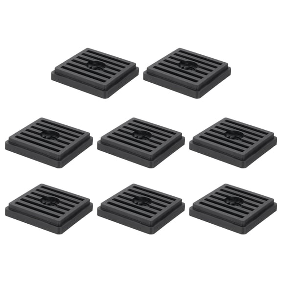 8Pcs Bed Risers, Square Heavy Duty Stackable Lift Block to 0.5 Inch Plastic Furniture Riser for Desk, Chair, Table, Sofa Legs, Washing Machine, Refrigerator, Back