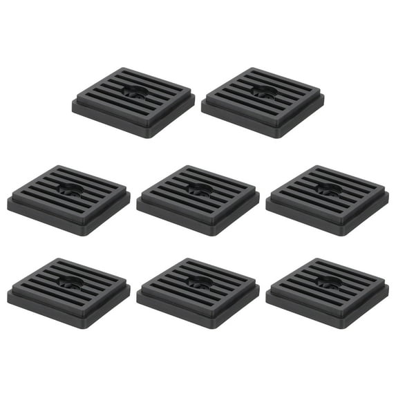 8Pcs Bed Risers, Square Heavy Duty Stackable Lift Block to 0.5 Inch Plastic Furniture Riser for Desk, Chair, Table, Sofa Legs, Washing Machine, Refrigerator, Back