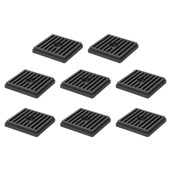8Pcs Bed Risers, Square Heavy Duty Stackable Lift Block to 0.5 Inch Plastic Furniture Risers for Desk, Chair, Table, Sofa Legs, Washing Machine, Refrigerator, Back
