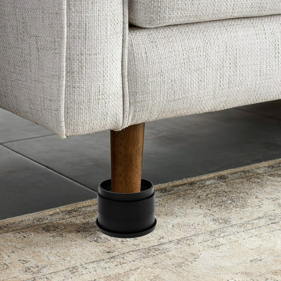 8Pcs Bed Risers Sturdy Stable Furniture Risers Anti Slip Bed Raising Blocks Heavy Duty Rubber Bed Raising Stand Multifunctional Furniture Risers Easy Installation for Table Couch Sofa Bed