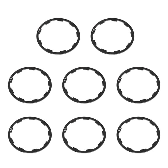 8Pcs Bicycles Wheel Hubs Spacers Replacement Bike Bottom Bracket Washer Aluminum Alloys Bottom Bracket Washer Gaskets