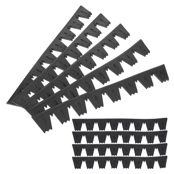 8Pcs Black Bumper Scrape Guards Car Bumper Protector Guards with Unique Decorative Design