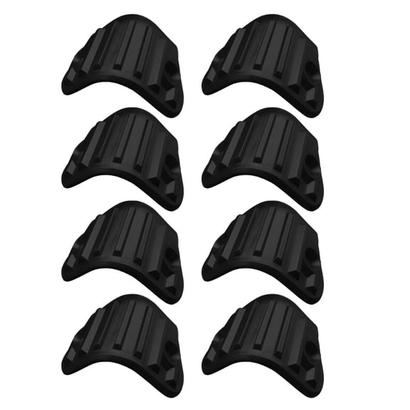 8Pcs Black Plastic Guitar AMP Speaker Cabinet Corner Protector Recplacement Amplifier Rounded Right Angle Guard Wrap