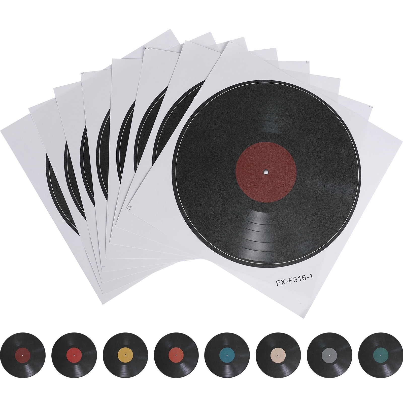 8Pcs Blank Record Wall Decor, 8.9 inch Album Cover Posters Wall Art