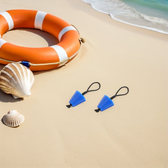 8Pcs Blue Silicone Marine Drain Plug Kit Flexible Push in Stoppers for Kayak and Canoe