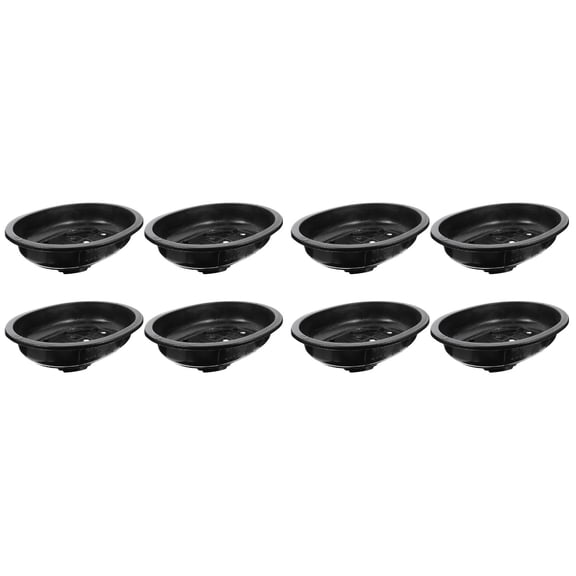 8Pcs Bonsai Training Pots, 13'' Bonsai Plants Growing Pot Plastic Oval Planter Pot with Drainage Holes