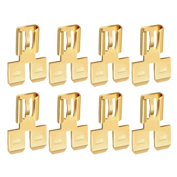 8Pcs Brass Automotive Double Spades Connectors Quick Disconnect Electrical 2 Way Wire Terminals Adapter Enduring