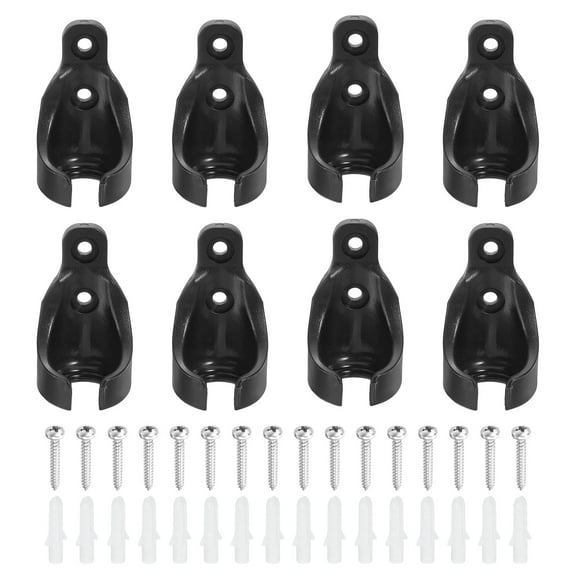 8Pcs Bungee Ball Receivers Brackets, Universal Blinds Replacement Parts, Black