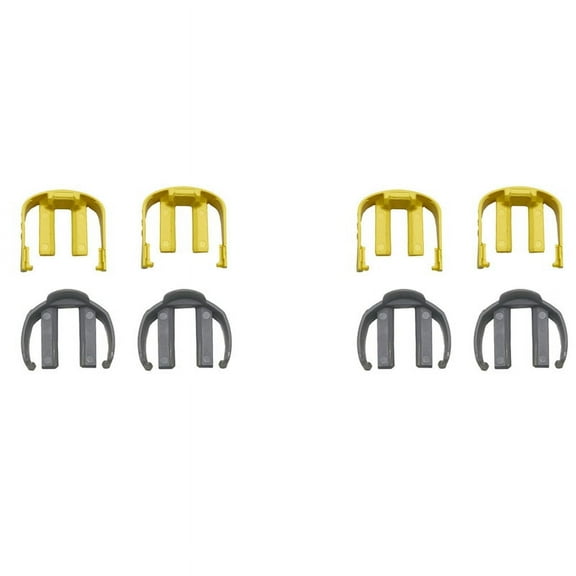 8Pcs C Clips Connector Replacement for K2 K3 K7 Car Home Pressure Power Washer Trigger Household Cleaning Tools,4 * Yellow Washer Trigger Clamp 4 * Black Washer Trigger Clamp,black&yellow