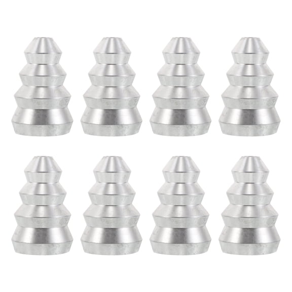 Milisten 8-Piece Plated Aluminum Candle Holder Inserts Home Decor Support