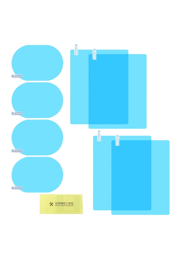 8Pcs Car Rearview Mirror Film Anti Fog Glare Rain Waterproof Film for Cars SUV