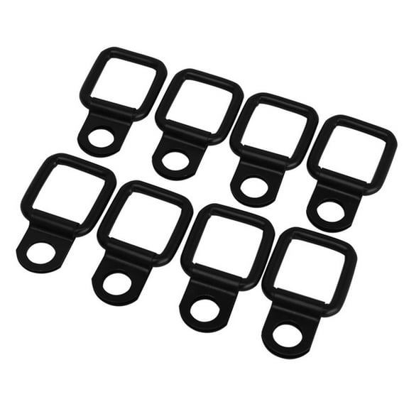 8Pcs Cargo Trailer Surface Mount Tie-Down D-Rings for Jeep Wrangler High Quality