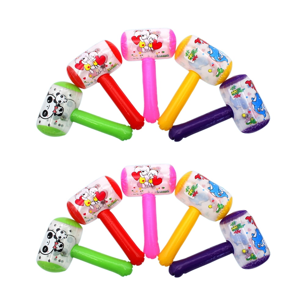 8Pcs Cartoon Inflatable Hammer Funny Hammer Toy Pool Party Inflatable